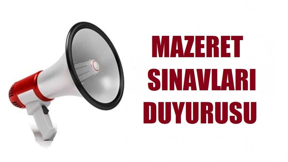 2024-2025 EĞİTİM ÖĞRETİM YILI NEFİSE ANDİÇEN MTAL 1. DÖNEM 2. MAZERET SINAV TAKVİMİ